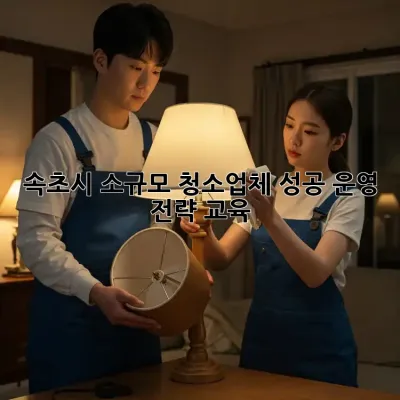 속초시 소규모 청소업체, 성공 운영 전략 교육!