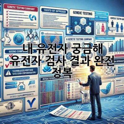 내 유전자, 궁금해? 🤔 유전자 검사 결과 완전 정복! 🧬