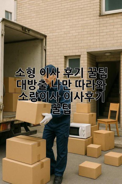 📦 소형 이사 후기: 꿀팁 대방출! 나만 따라와~ #소량이사 #이사후기 #꿀팁