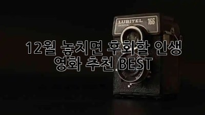 🎬 12월, 놓치면 후회할 인생 영화 추천 BEST