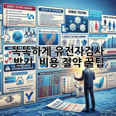 똑똑하게 유전자검사 받기 🧬💰 비용 절약 꿀팁!
