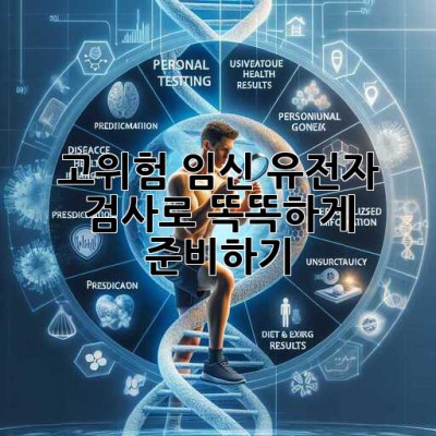 고위험 임신🤰, 유전자 검사로 똑똑하게 준비하기! 🔍