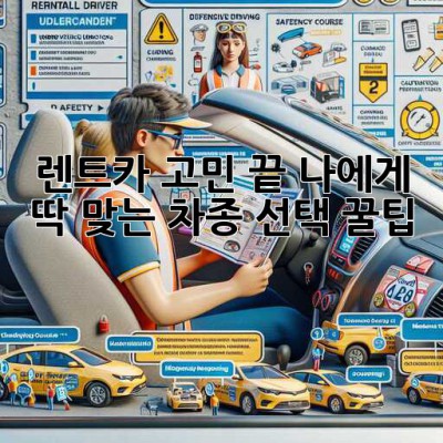 🚗 렌트카 고민 끝! 나에게 딱 맞는 차종 선택 꿀팁 🍯